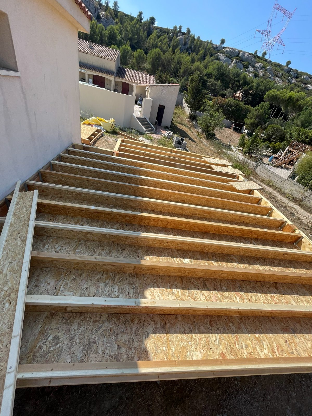 Étape chantier : solivage du plancher